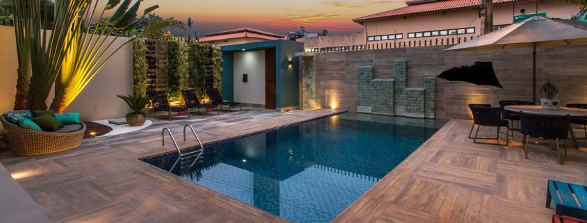 Partes básicas de una piscina