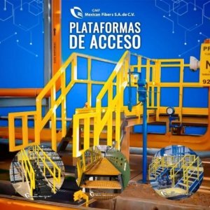 Plataformas de acceso de Fibra de Vidrio para la industria